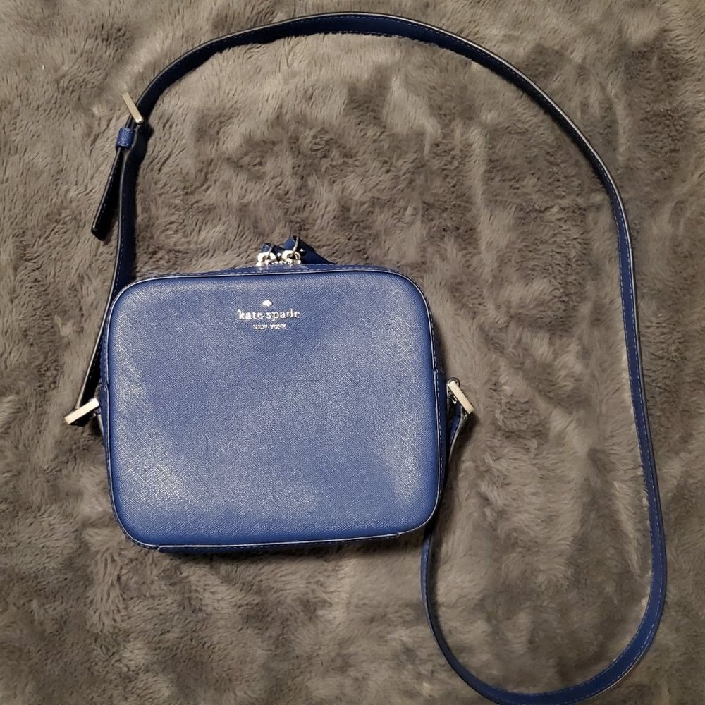 Kate Spade New York Crossbody Leather Purse - Blue